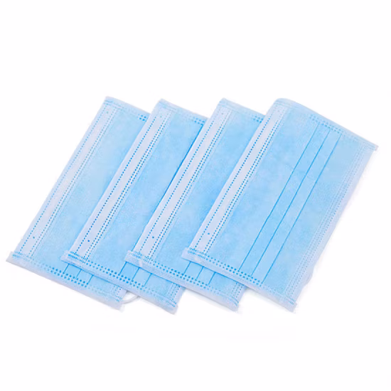 식품 서비스용 일회용 안면 마스크 3겹 안면 마스크 민간인 사용